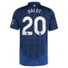 Nogometni Dres Manchester United Dalot 20 Gostujući 2024-25